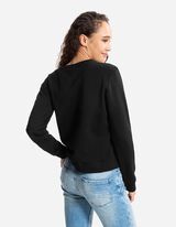 Mikina - Přepadající rukávy - cerná