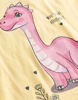 T-Shirt - Frontprint - hellgelb