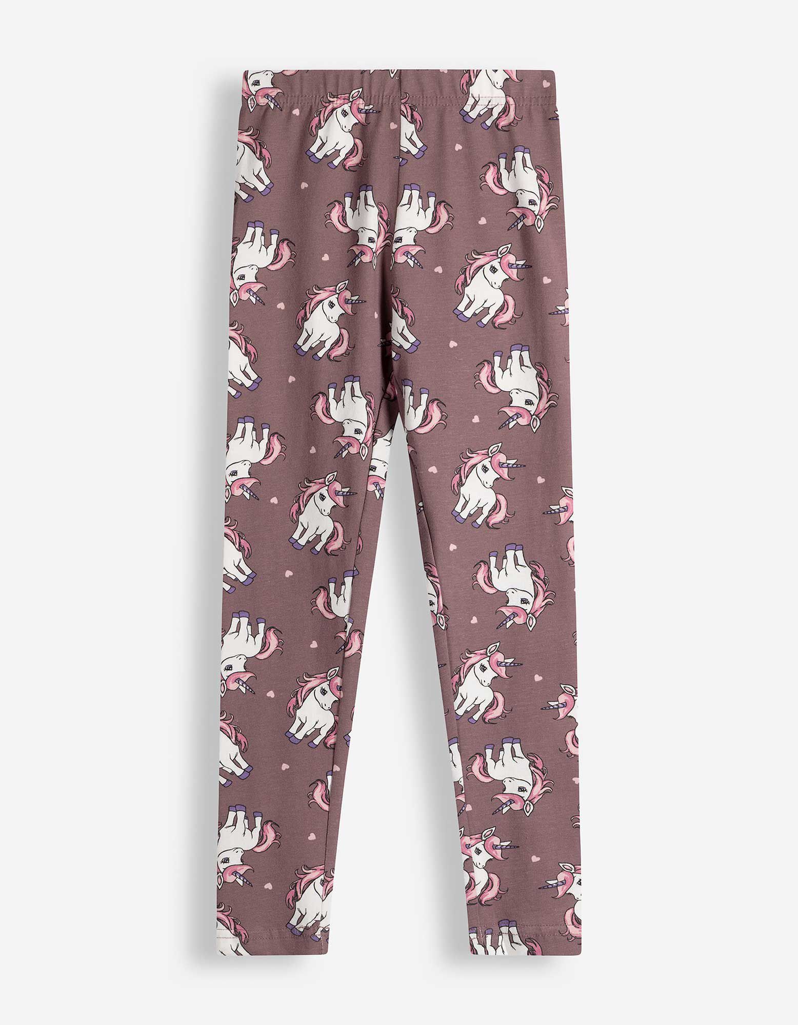 Leggings - Allover-Print - Beere