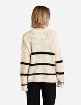 Pul&oacute;ver - Ejtett v&aacute;ll&uacute; - feher