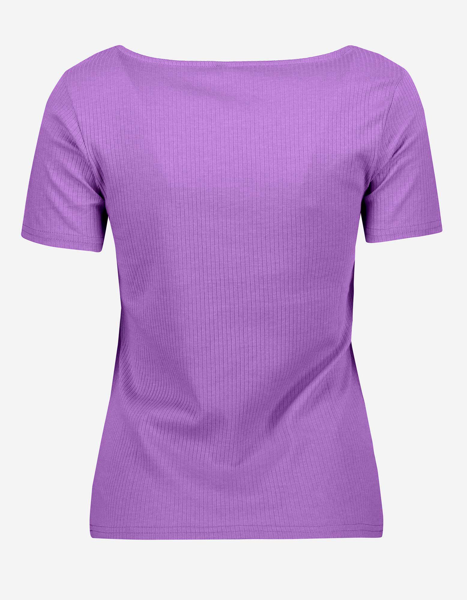 T-shirt - Encolure carr&eacute;e - Lilas