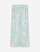 Culotte - Allover-Print - hellblau