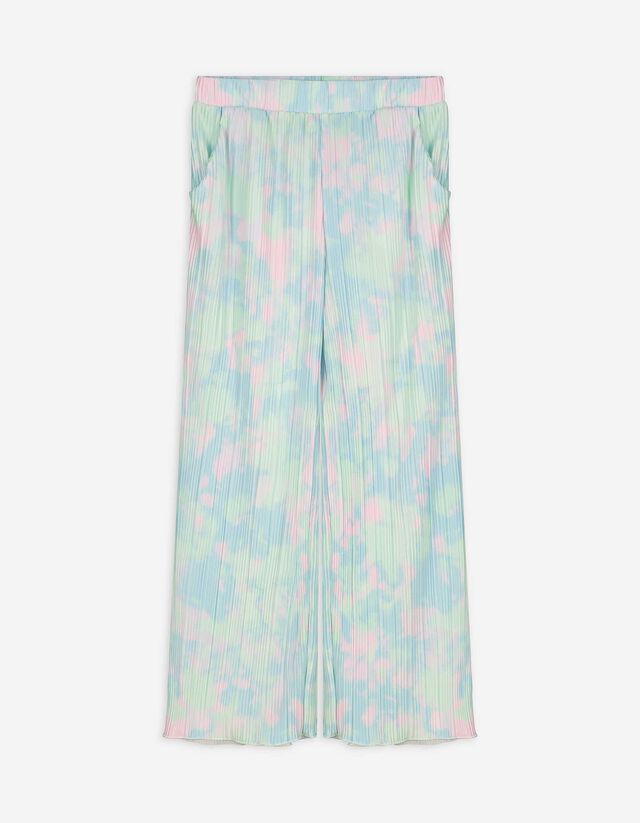 Culotte - Allover-Print - hellblau