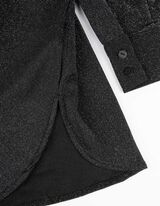 Srajčna bluza - Lurex - crna