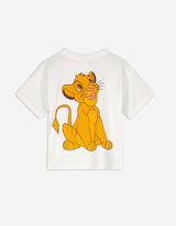 Set tricou și pantaloni - Regele leu - Alb