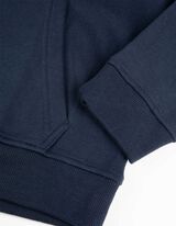 Hoodie - Baumwoll-Mix - dunkelblau