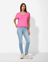 Tričko - Směs s visk&oacute;zou - pink