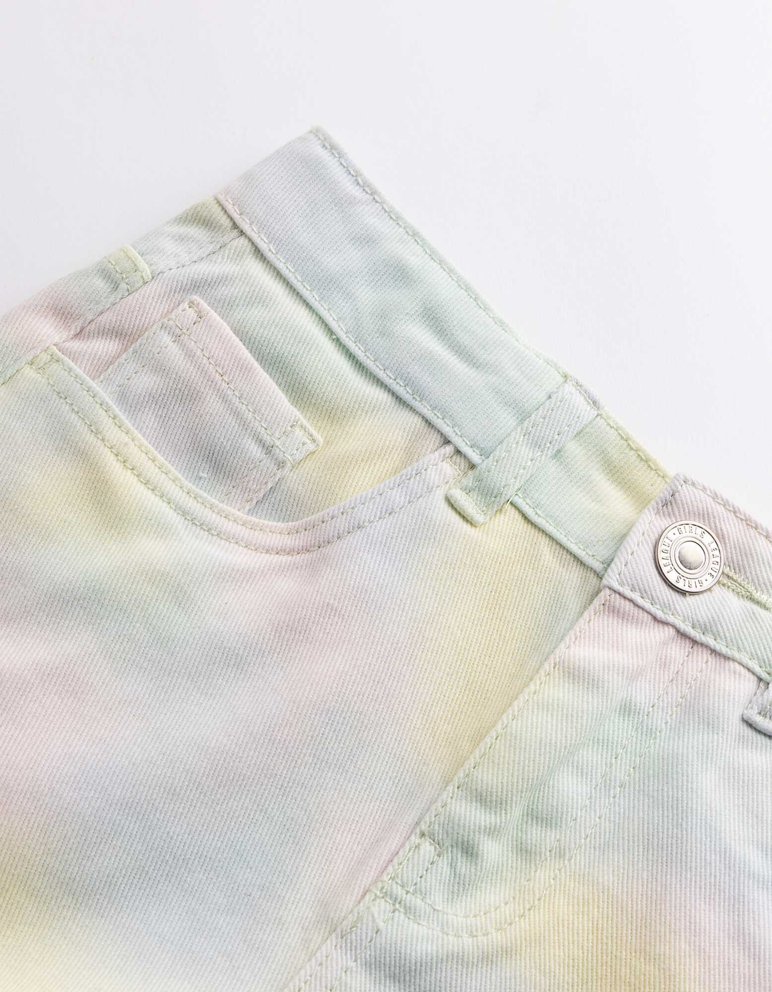 Shorts - Batikmuster - Hellgelb