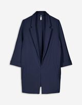 Marynarka - rękawy z wywiniętym i przyszytym brzegiem - ciemny niebieski