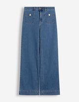 Jeans - Vita alta - blu