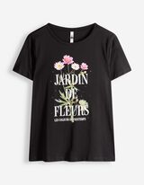 Tričko - Ozdobn&eacute; kam&iacute;nky - cern&aacute;