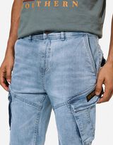 Short cargo - Coton - Bleu clair