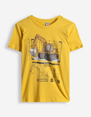 Shirt - Frontprint - gelb