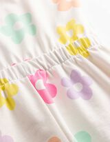 Jumpsuit - Allover-Print - Off-White