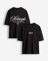 T-Shirt - R&uuml;ckenprint - schwarz