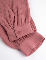 Overhemdblouse - Mousseline - roze