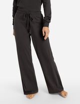 Spodnji del pižame - Zatezna vrvica na spodnjem robu - temno siva