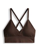 Bustier - &uuml;berwiegend nahtlos - Dunkelbraun