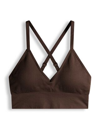 Bustier - &uuml;berwiegend nahtlos - Dunkelbraun
