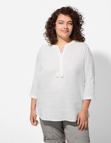 Bluse - Baumwolle - weiß