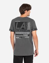 Tričko - Zadný výtlačok - tmavoseda