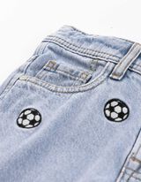 Jeans - Stickerei - Hellblau