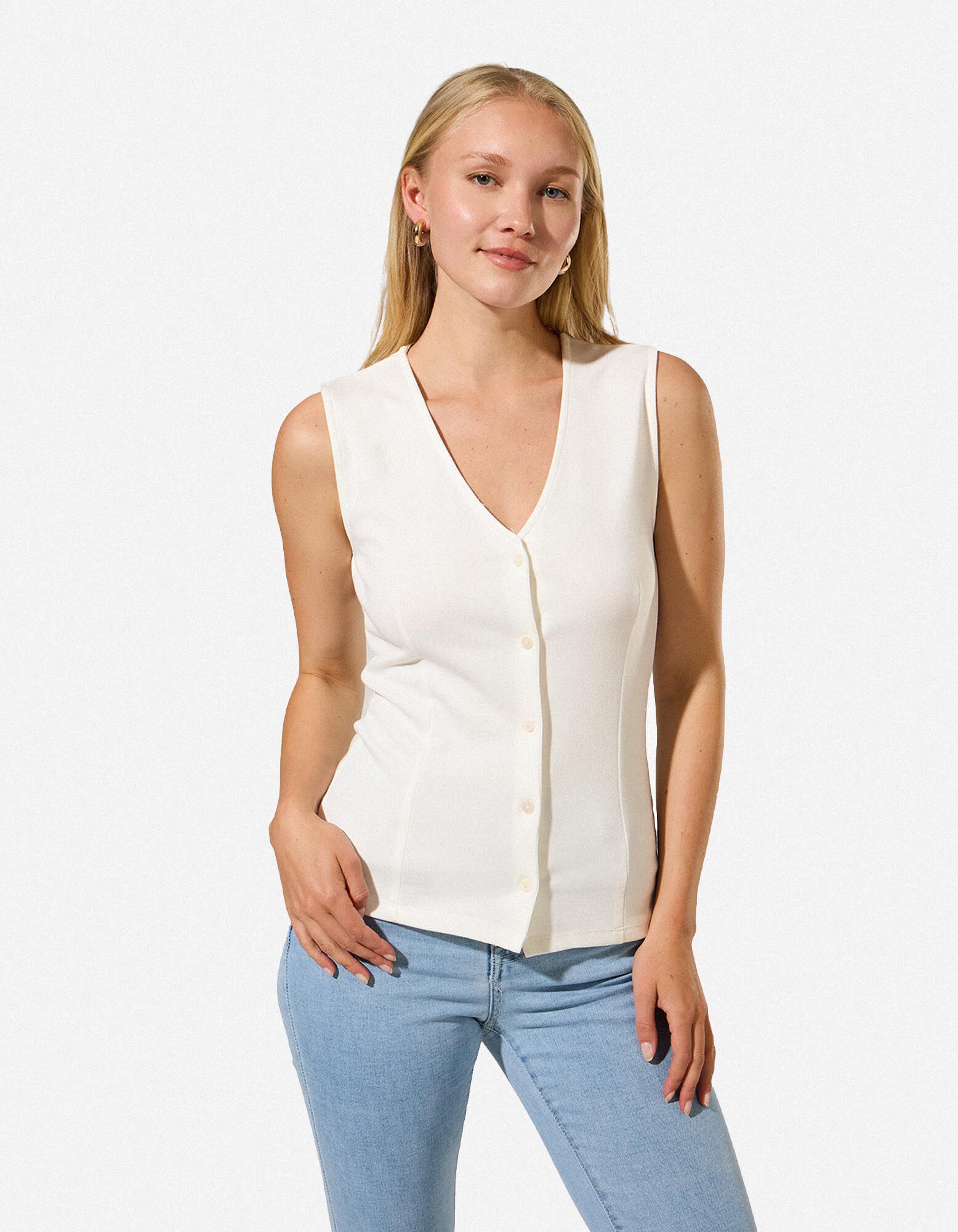 Top - Viscosemix - Off-White