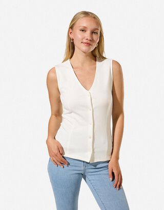 Top - Viscosemix - Off-White