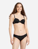 Push-up-bh - Met kant - zwart