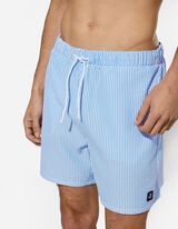 Badehose - Streifen - Hellblau