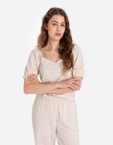 Palaidinė-mar&scaron;kiniai - Balioninės rankovės - baltas