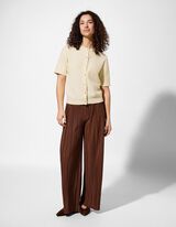 Cardigan - Knopfleiste - hellgelb