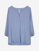 Bluse - Viskose - hellblau