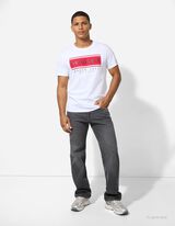 T-Shirt - Rundhals-Ausschnitt - weiß