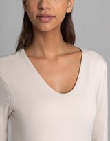 koszulka z długim rękawem - modal - bez