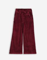 pantaloni in velluto a coste - Cintura in vita - rosso scuro