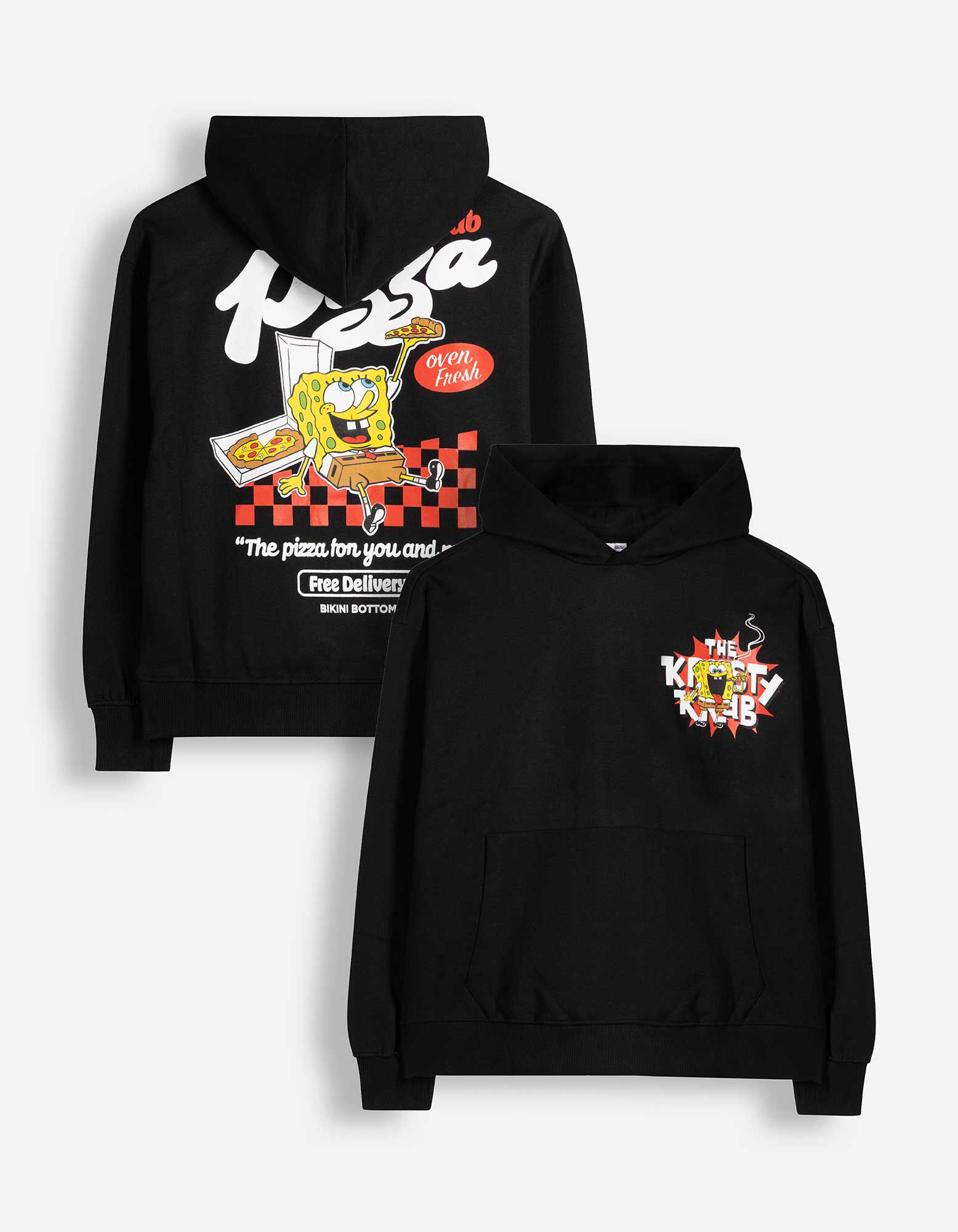 Hoodie - SpongeBob - Schwarz