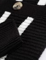 Strickjacke - Knopfleiste - schwarz