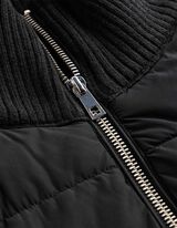 Bodywarmer - Materiaalmix - Zwart