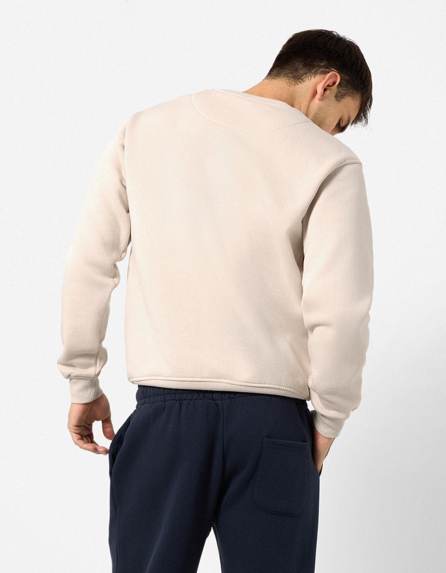 Sweatshirt - Relax Fit - Beige