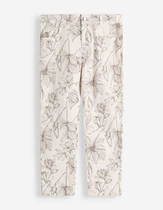 Caprihose - Twill - wei&szlig;