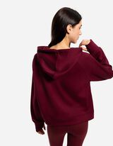 Hoodie - Zachte touch - donkerrood