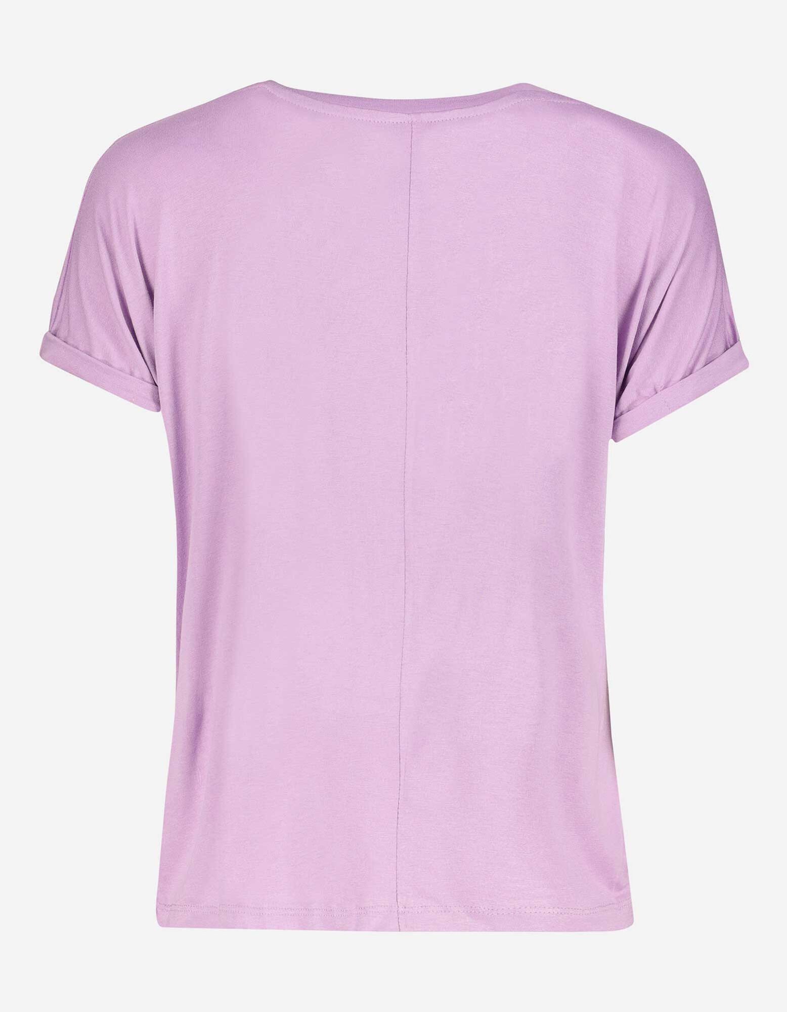 T-shirt - Viscose m&eacute;lang&eacute;e - Lilas