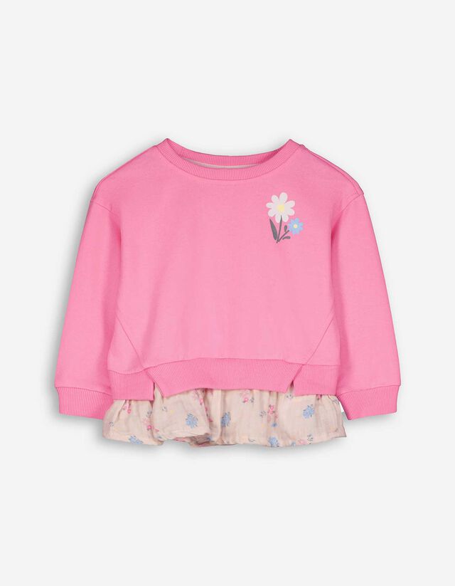 Sweatshirt - Volants - pink