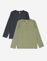 Jungen Langarmshirt - 2er-Pack