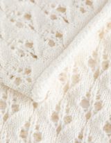 Gebreid vest - V-hals - wit