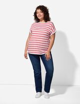 Shirt - Streifen - hellrot