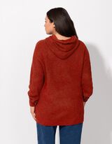 Trui - Grof breisel - donkerrood