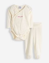 Set aus Body und Hose - Geschenkset - wei&szlig;