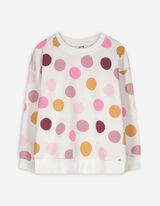 Sweatshirt - Allover-Print - weiß